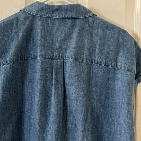 J. McLaughlin 💙 Erika Linen-blend blouse, amazing condition, size: M - Picture 10 of 16